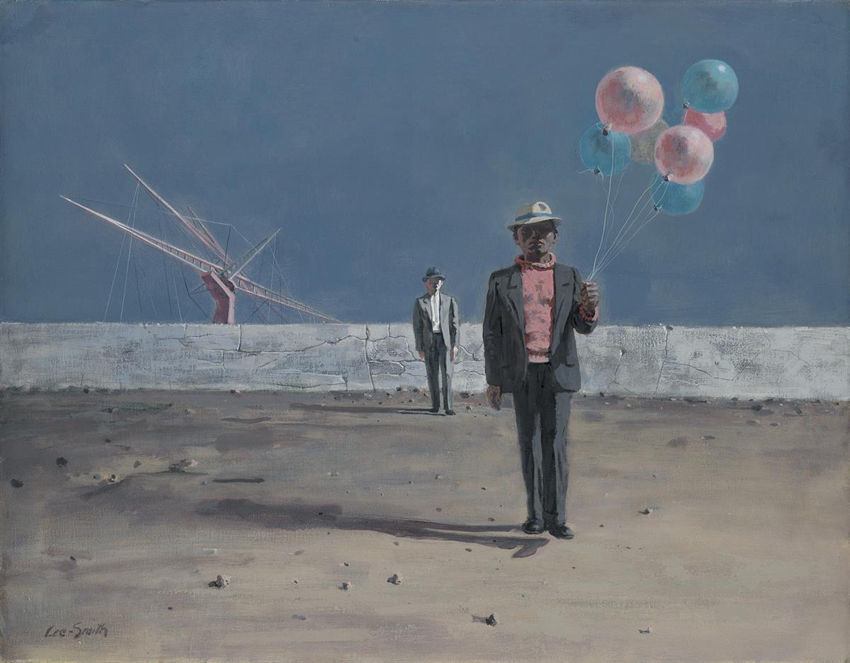 HUGHIE LEE-SMITH (1915 - 1999) Man with Balloons.